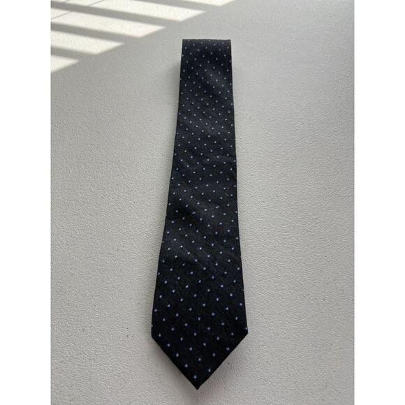 Joseph Abboud Gray, Blue Geometric Pattern Silk/Viscose Tie NWOT - Picture 4 of 7